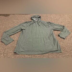 EUC Gerry XL Hooded Men's Green Long Sleeve Shirt